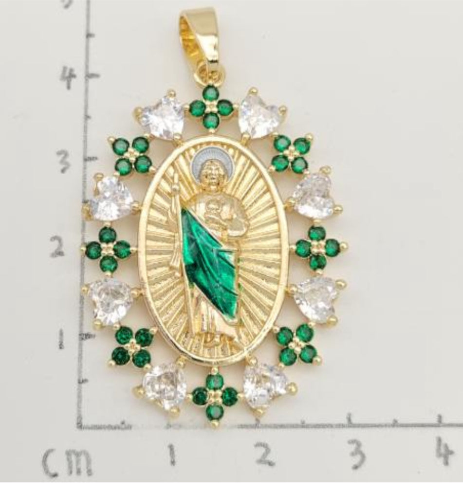 Green/White , multi color San Judas