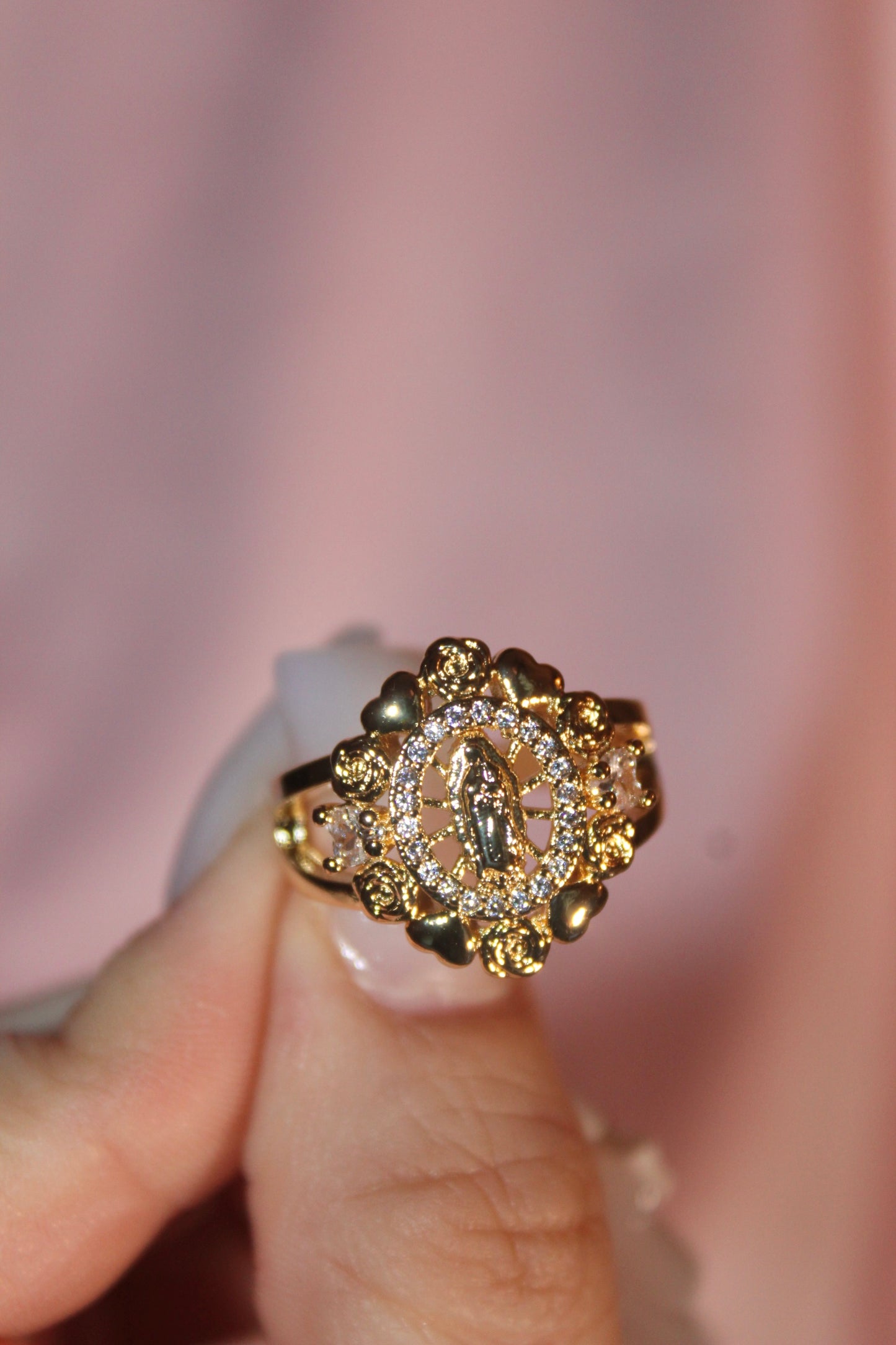 Adjustable Virgencita Ring