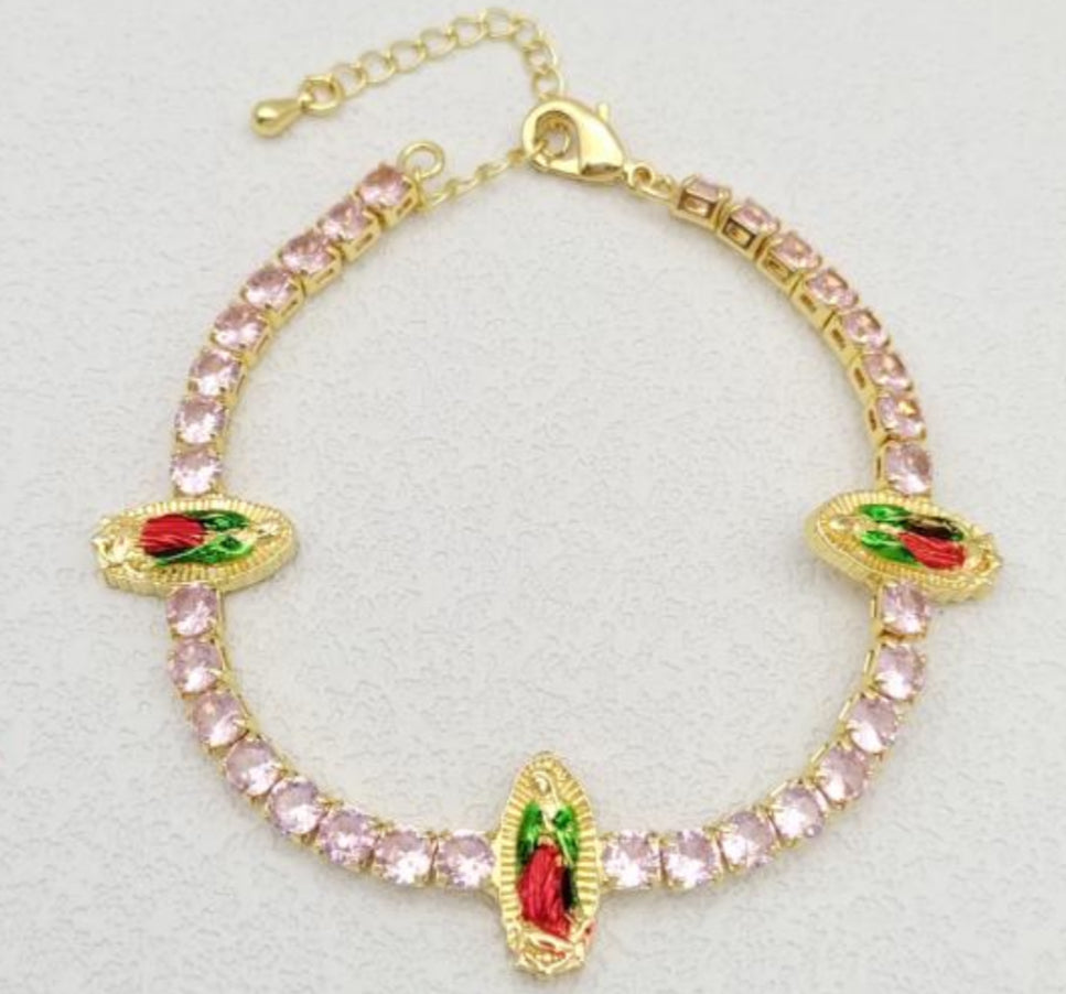 Pink Virgencita Bracelet