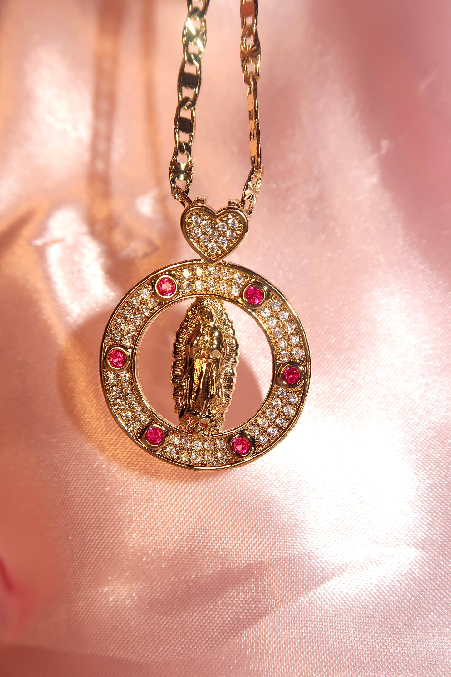 Pink/Gold Virgencita