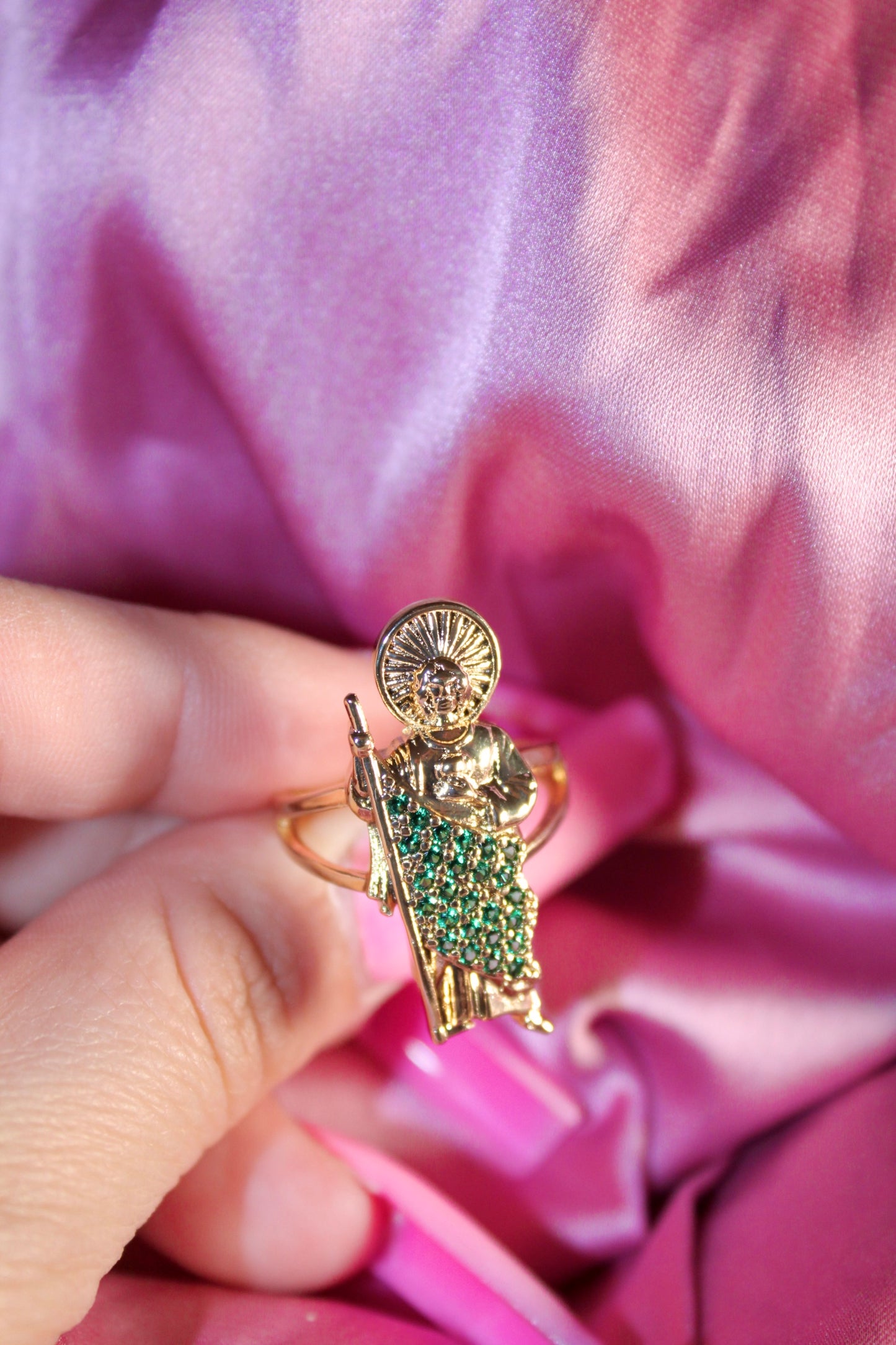 San judas adjustable ring