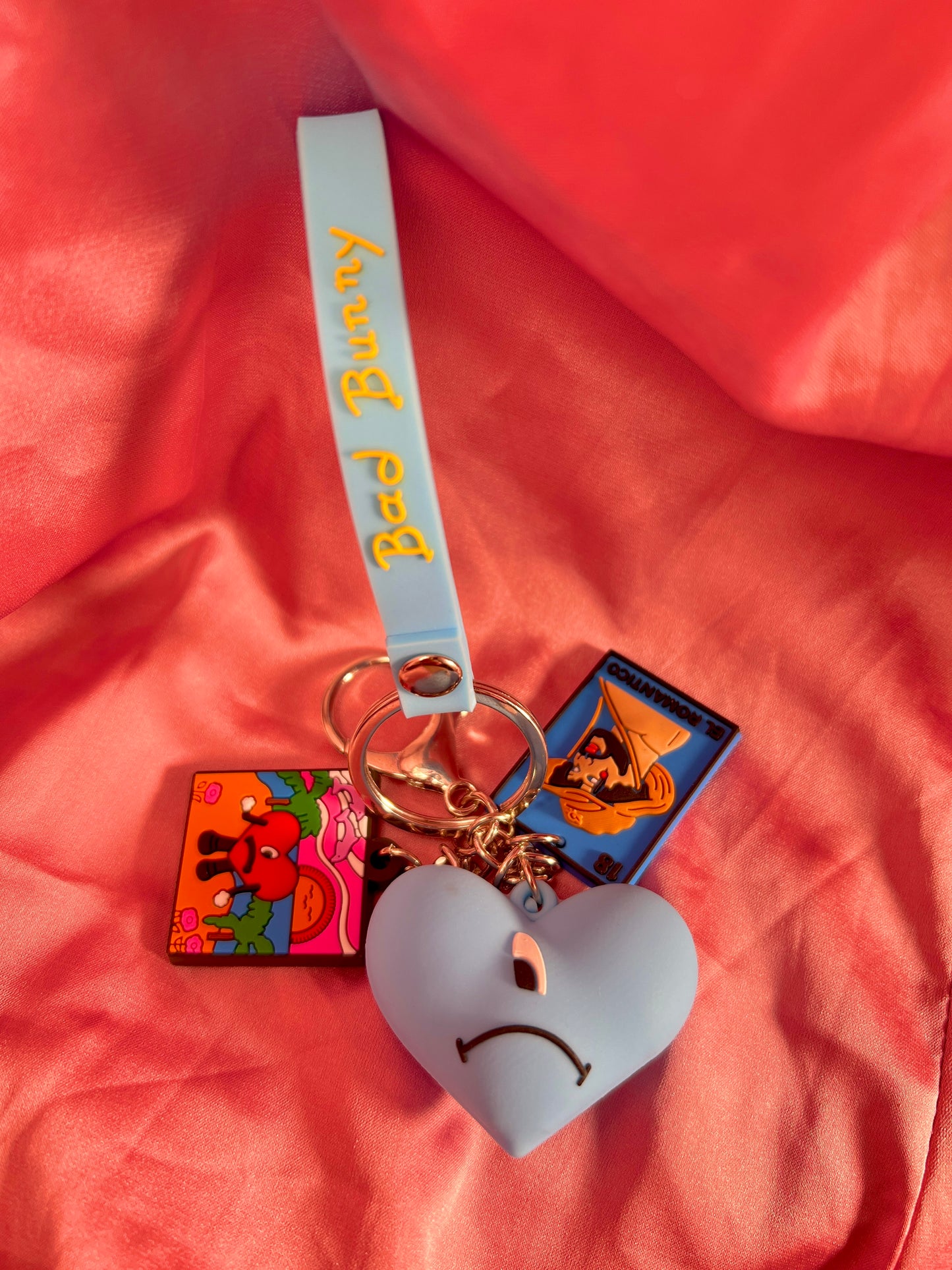 Blue Bad Bunny Keychain