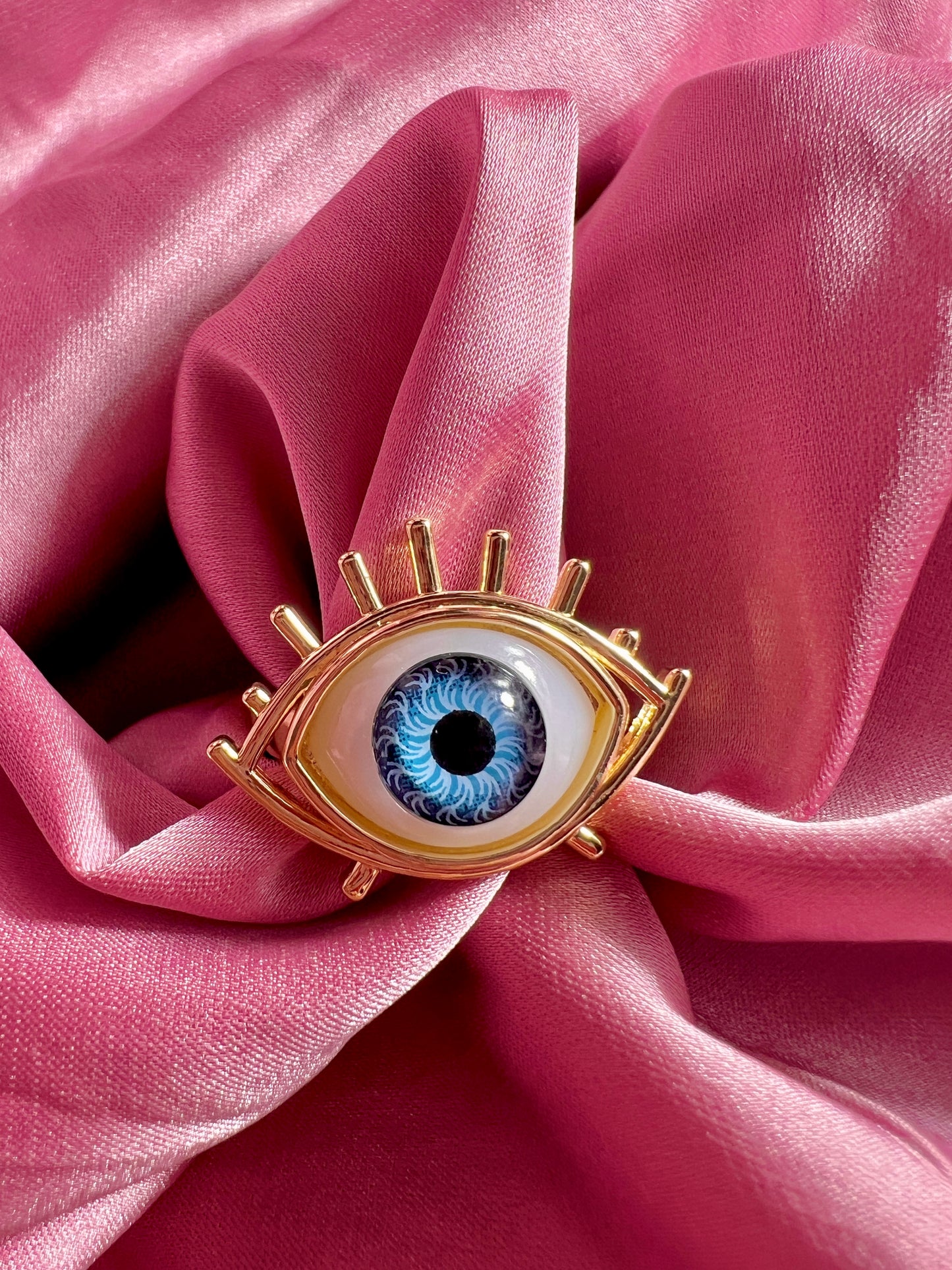 Blue adjustable evil eye