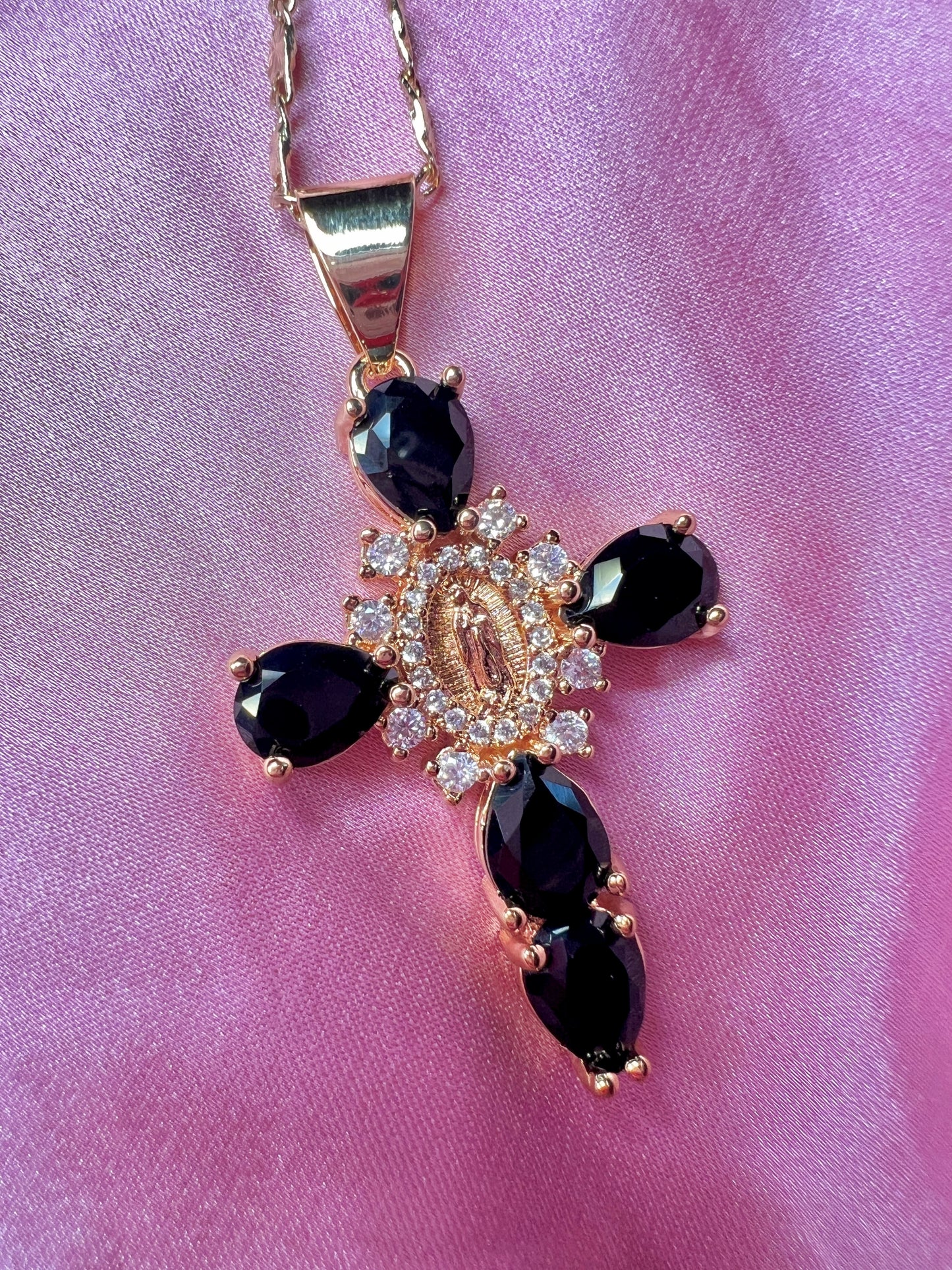 Black Diamond Virgencita Cross