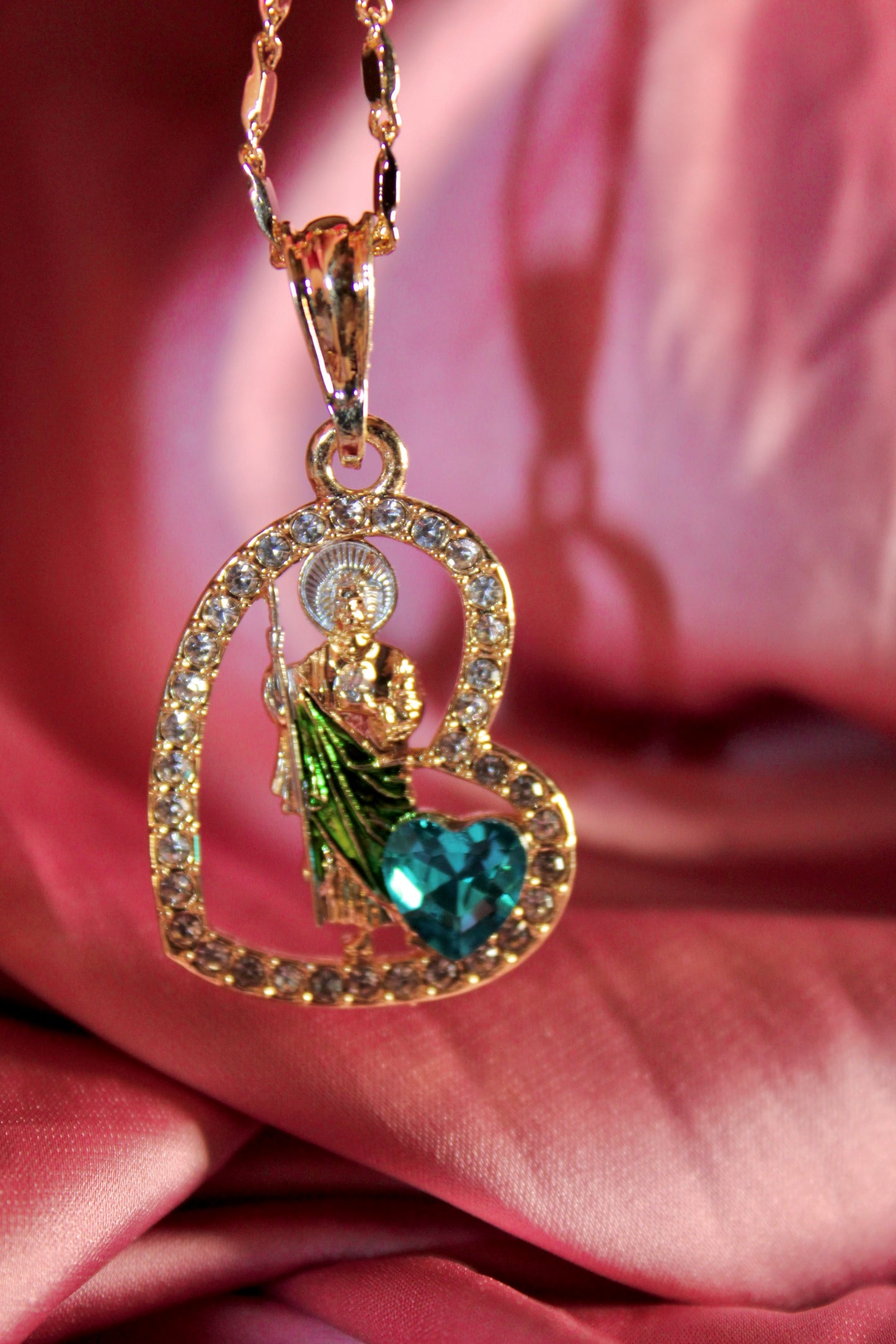 San judas with Blue heart