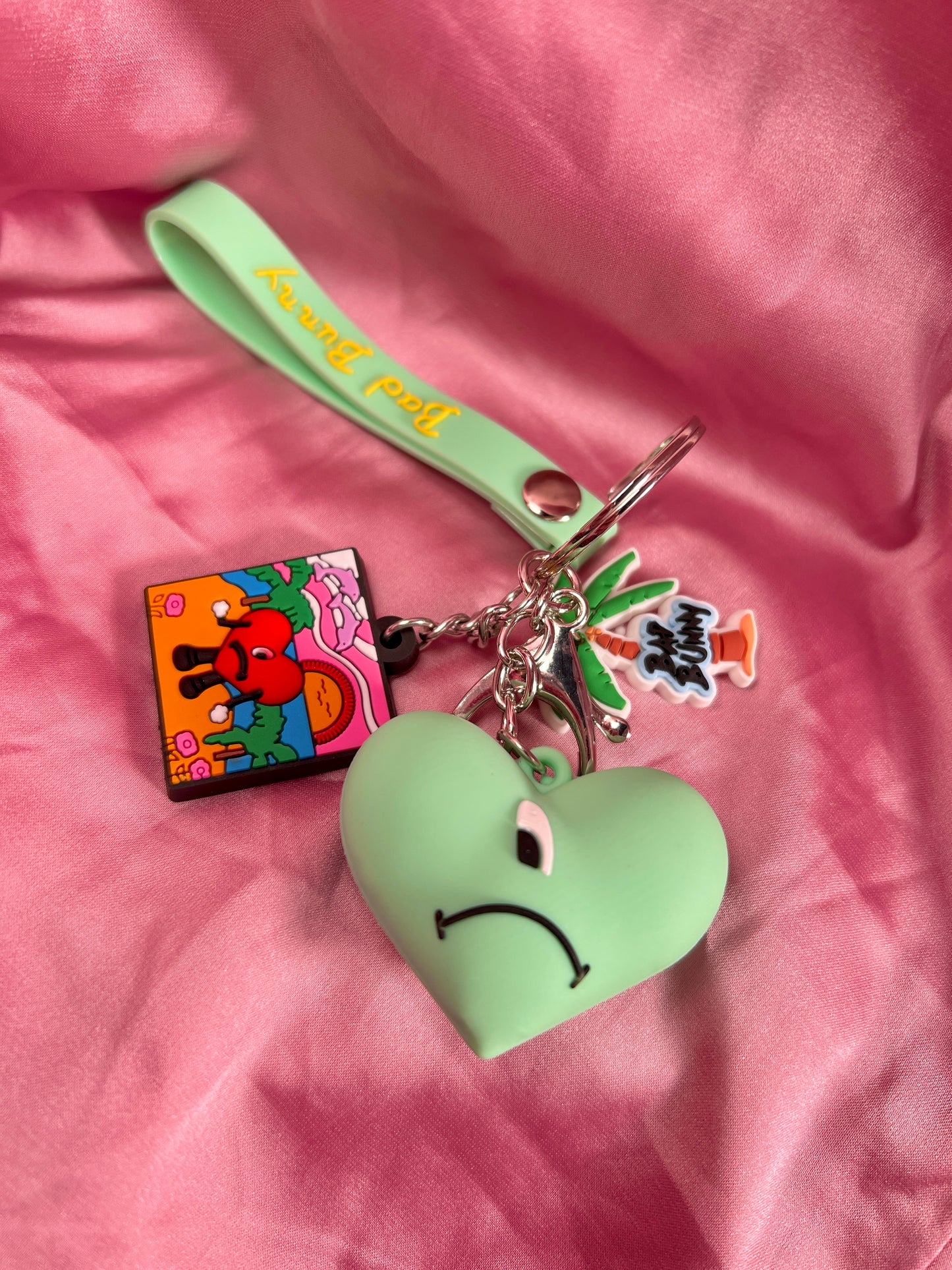 Lime green Bad bunny keychain