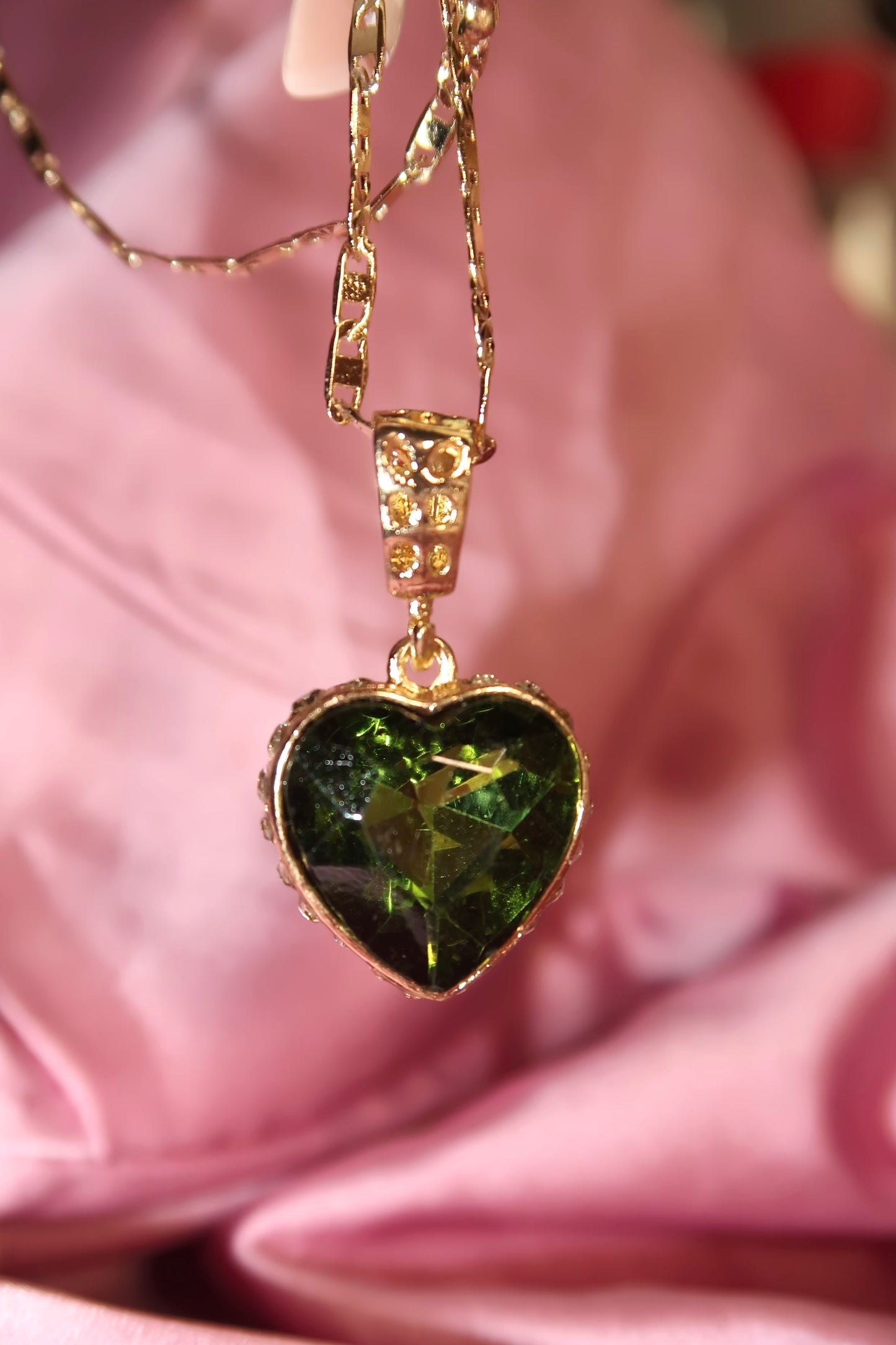 Heart shaped San Judas with Green heart