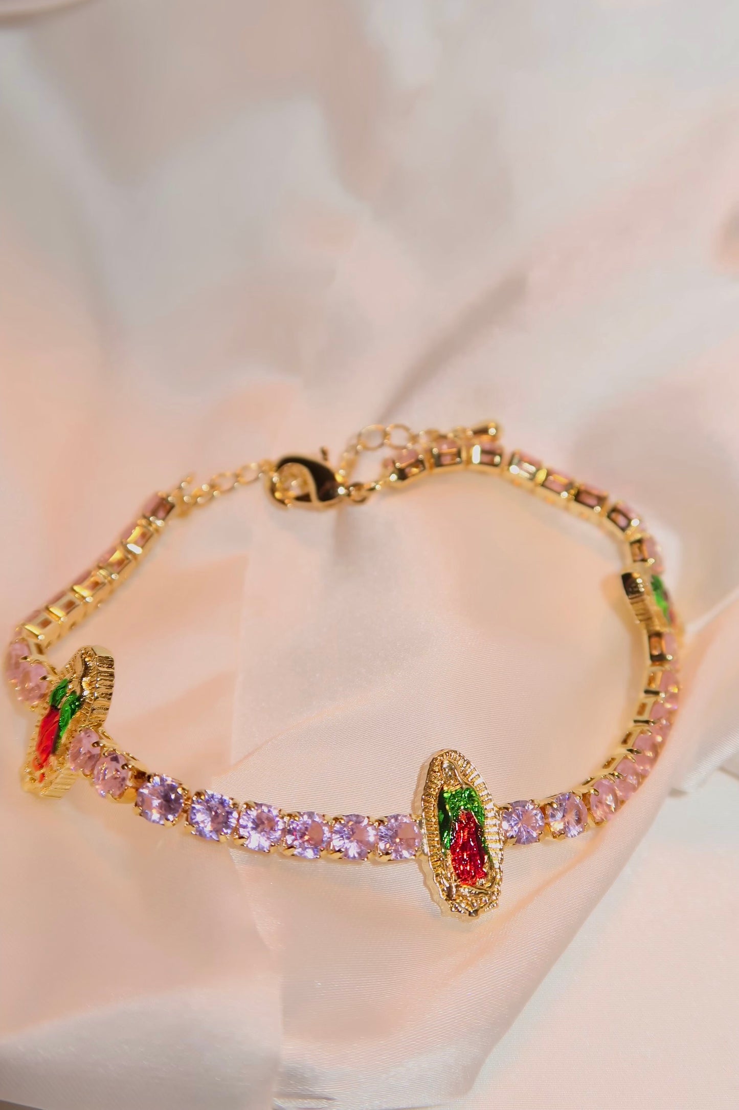 Pink Virgencita Bracelet