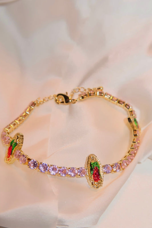 Pink Virgencita Bracelet