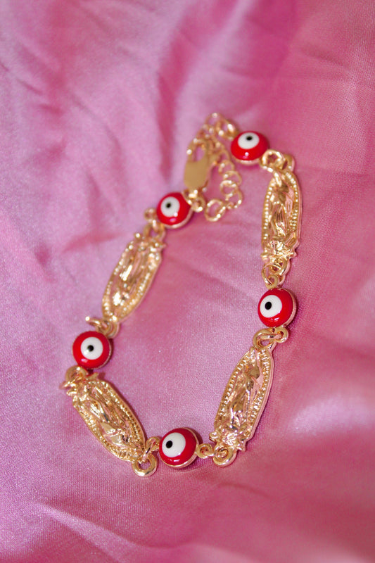 Evil eye & Guadalupe Bracelet