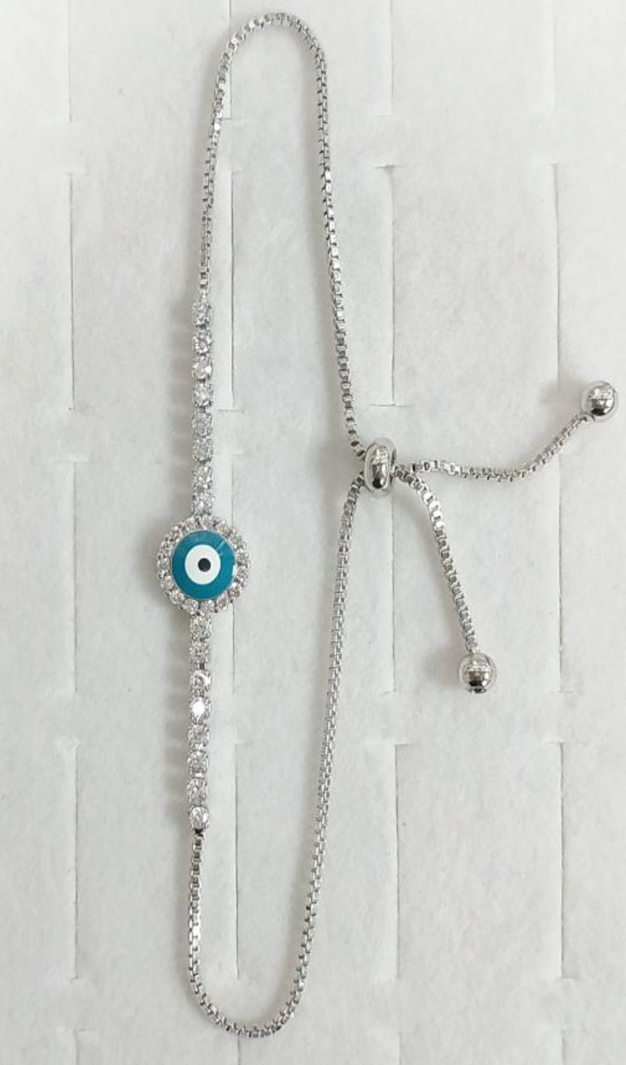 Silver Evil Eye Bracelet