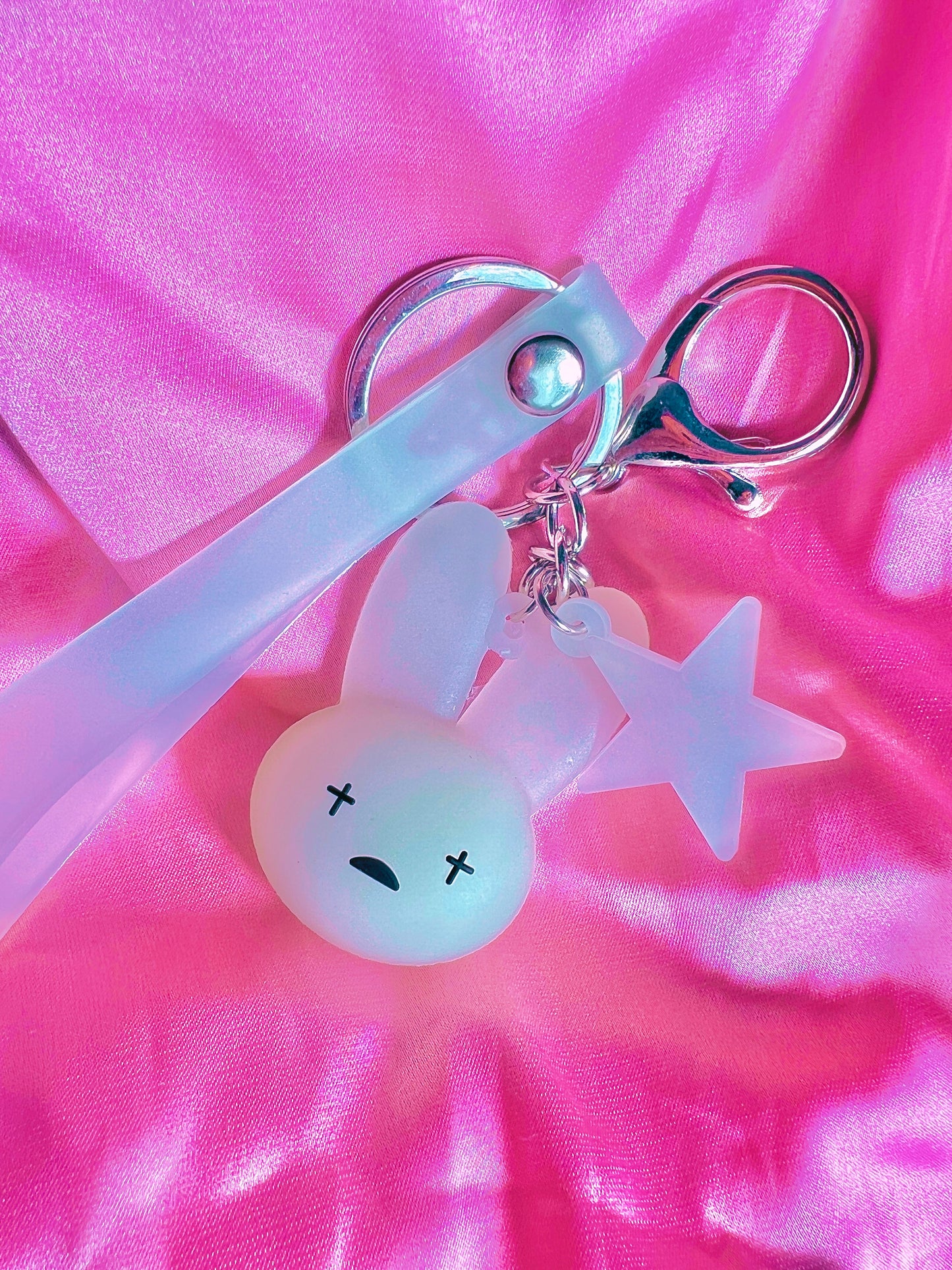 Bad Bunny Keychain Glow in the Dark