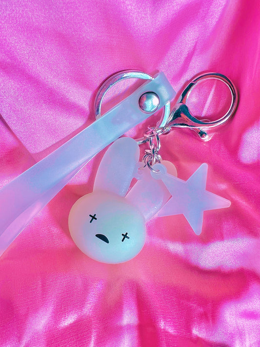 Bad Bunny Keychain Glow in the Dark