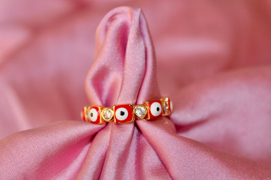 Red Evil Eye Ring