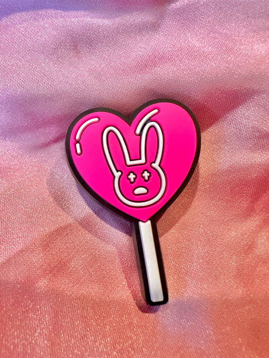 Pink Bad Bunny Lollipop