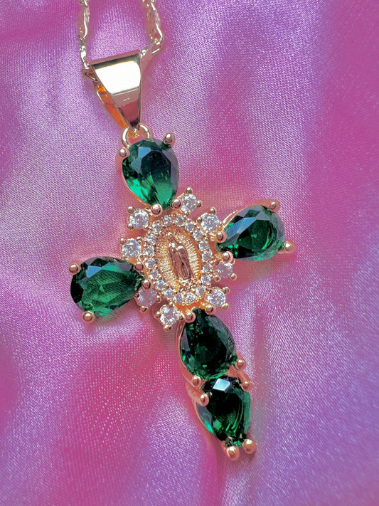 Green Cross Diamond Virgencita